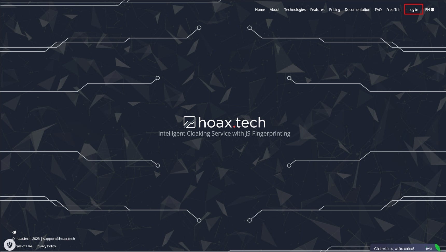 Sign Up on hoax.tech