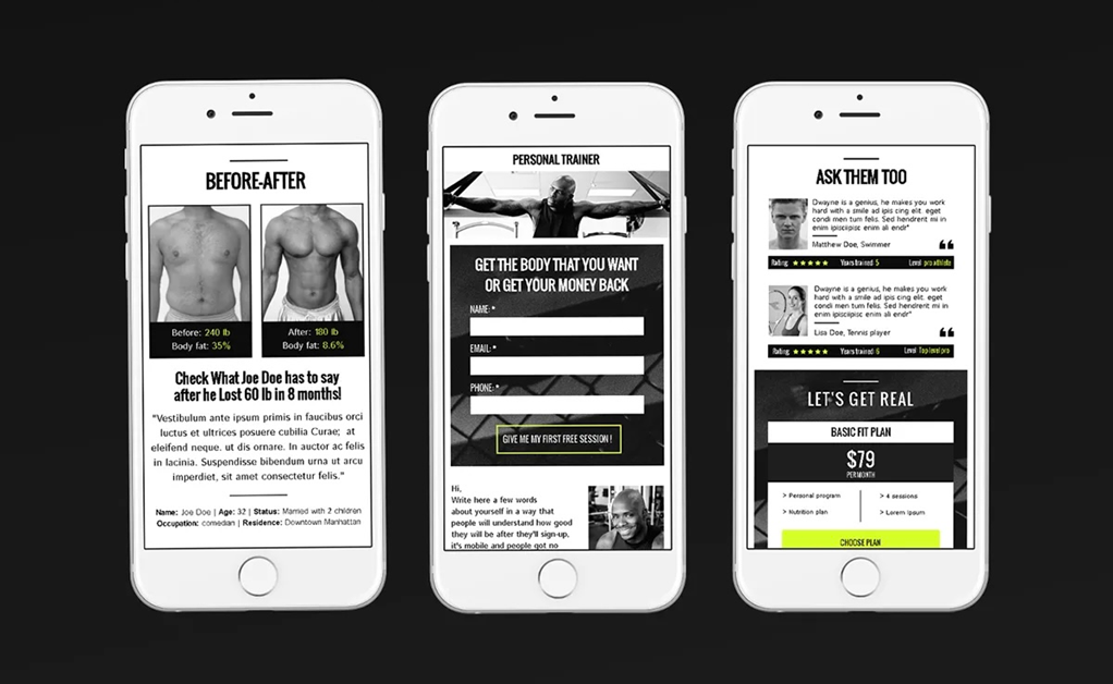 Лендинги на мобильных устройствах