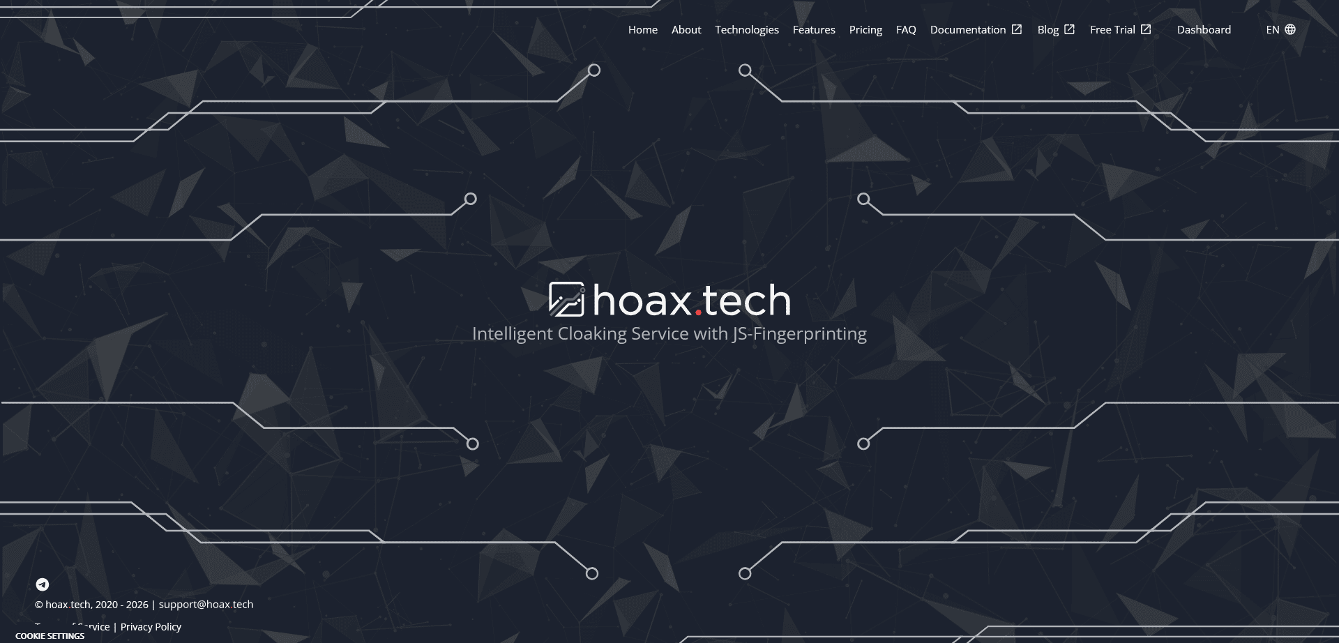 hoax.tech website