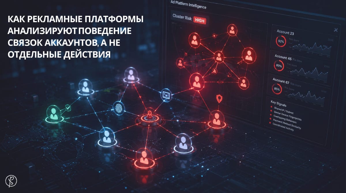 Как рекламные платформы анализируют поведение связок аккаунтов